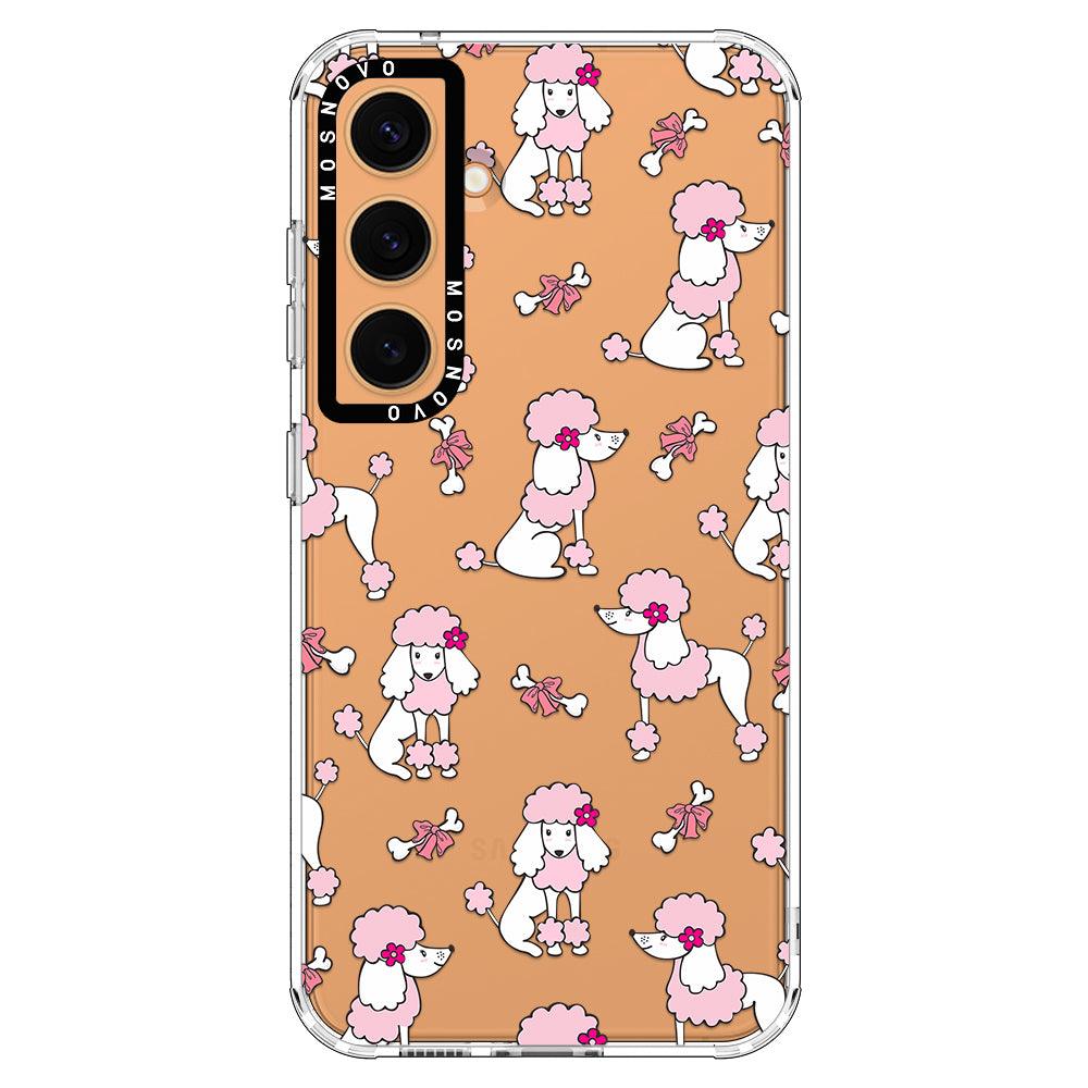 Pink Poodle Phone Case - Samsung Galaxy S24 Plus Case - MOSNOVO