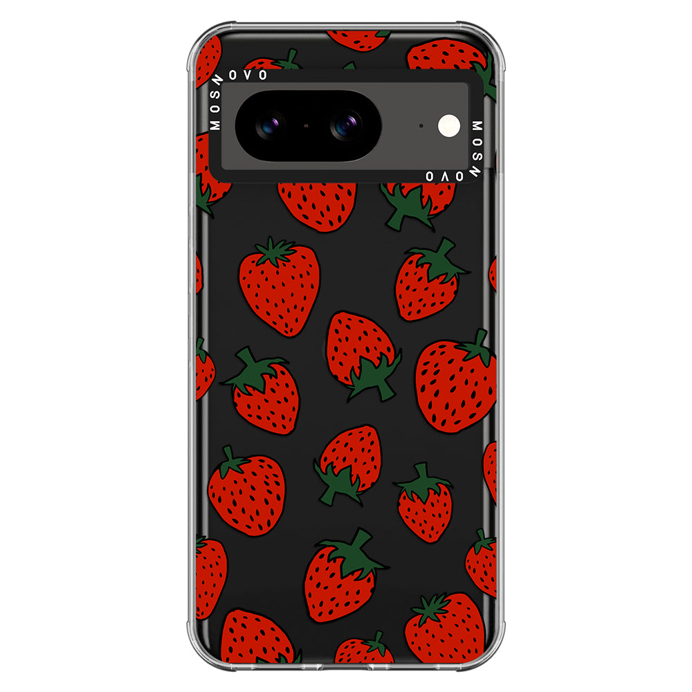 Red Strawberry Phone Case - Google Pixel 8 Case - MOSNOVO