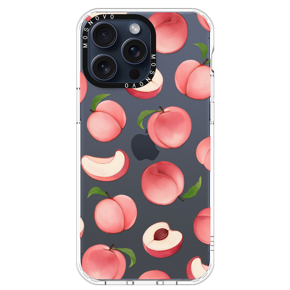 Cute Peach Phone Case - iPhone 15 Pro Max Case - MOSNOVO