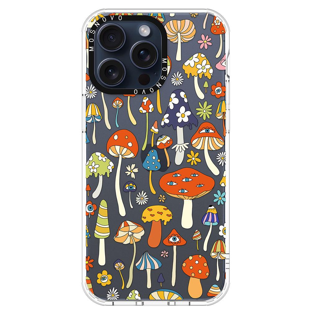 Mushroom Art Phone Case - iPhone 15 Pro Max Case - MOSNOVO