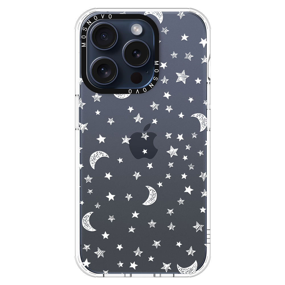 Night Moon Sky Phone Case - iPhone 15 Pro Case - MOSNOVO