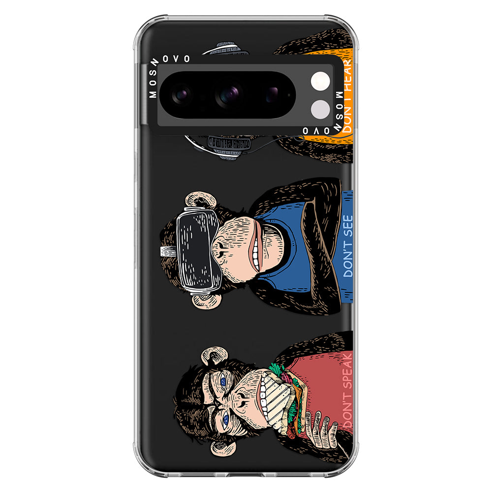 Don't Speak, Don't See, Don't Hear Phone Case - Google Pixel 8 Pro Case