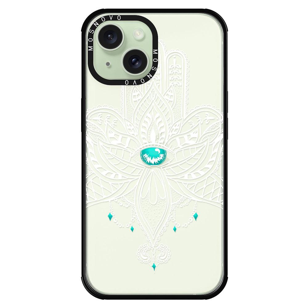 Hamsa Hand Phone Case - iPhone 15 Case - MOSNOVO