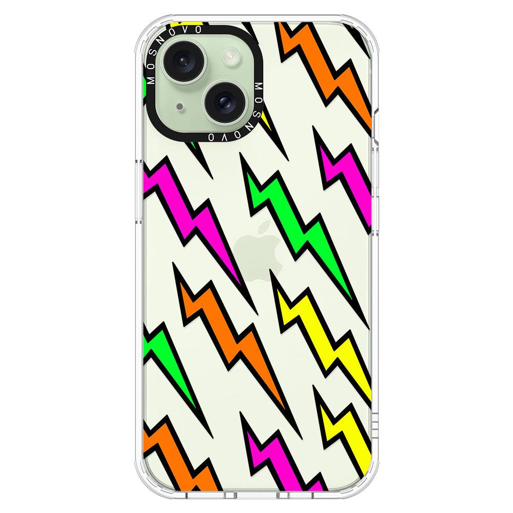 Colorful Lightning Phone Case - iPhone 15 Plus Case - MOSNOVO