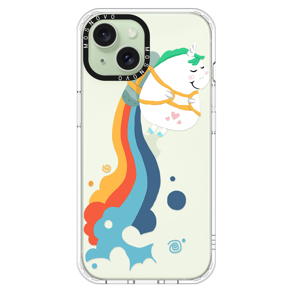 Cute Rainbow Unicorn Phone Case - iPhone 15 Case - MOSNOVO