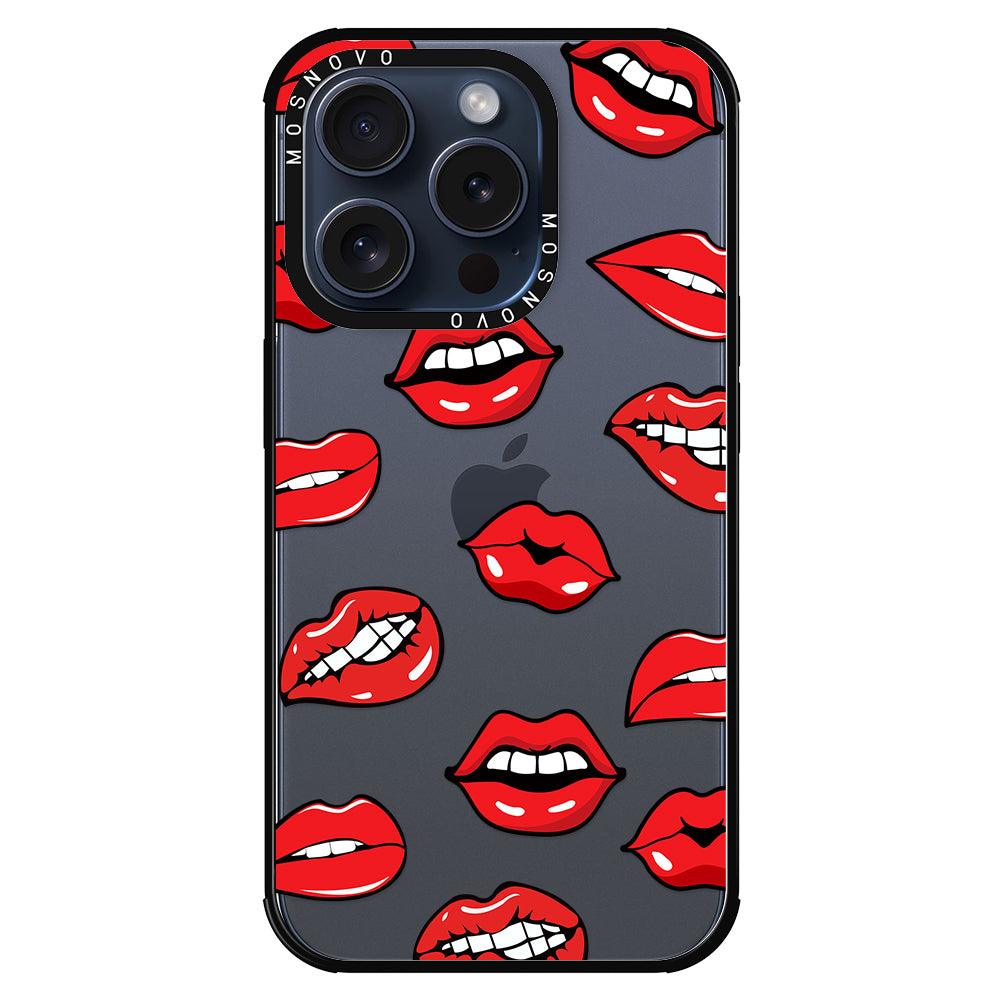 Hot Lips Phone Case - iPhone 15 Pro Case - MOSNOVO