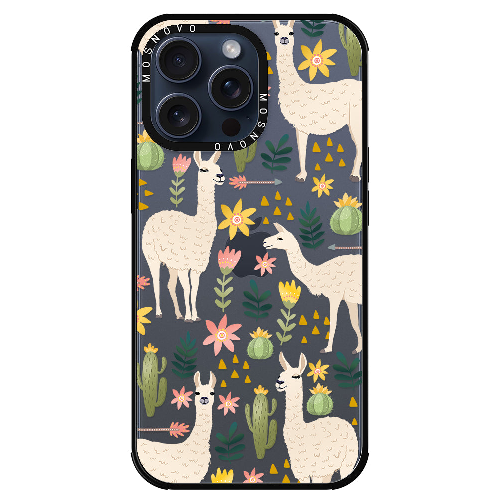 Desert Llama Phone Case - iPhone 15 Pro Max Case - MOSNOVO