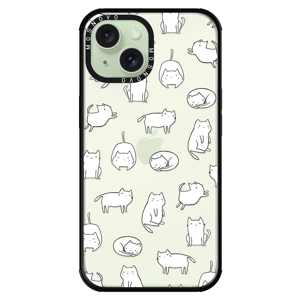 Cute Cats Phone Case - iPhone 15 Case - MOSNOVO