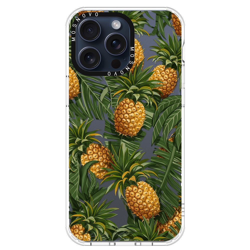 Pineapple Botany Phone Case - iPhone 15 Pro Max Case - MOSNOVO