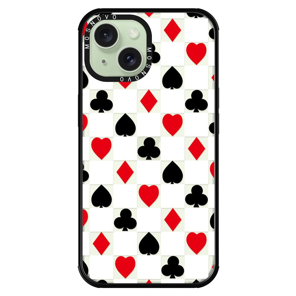 Checker Poker Phone Case - iPhone 15 Plus Case - MOSNOVO