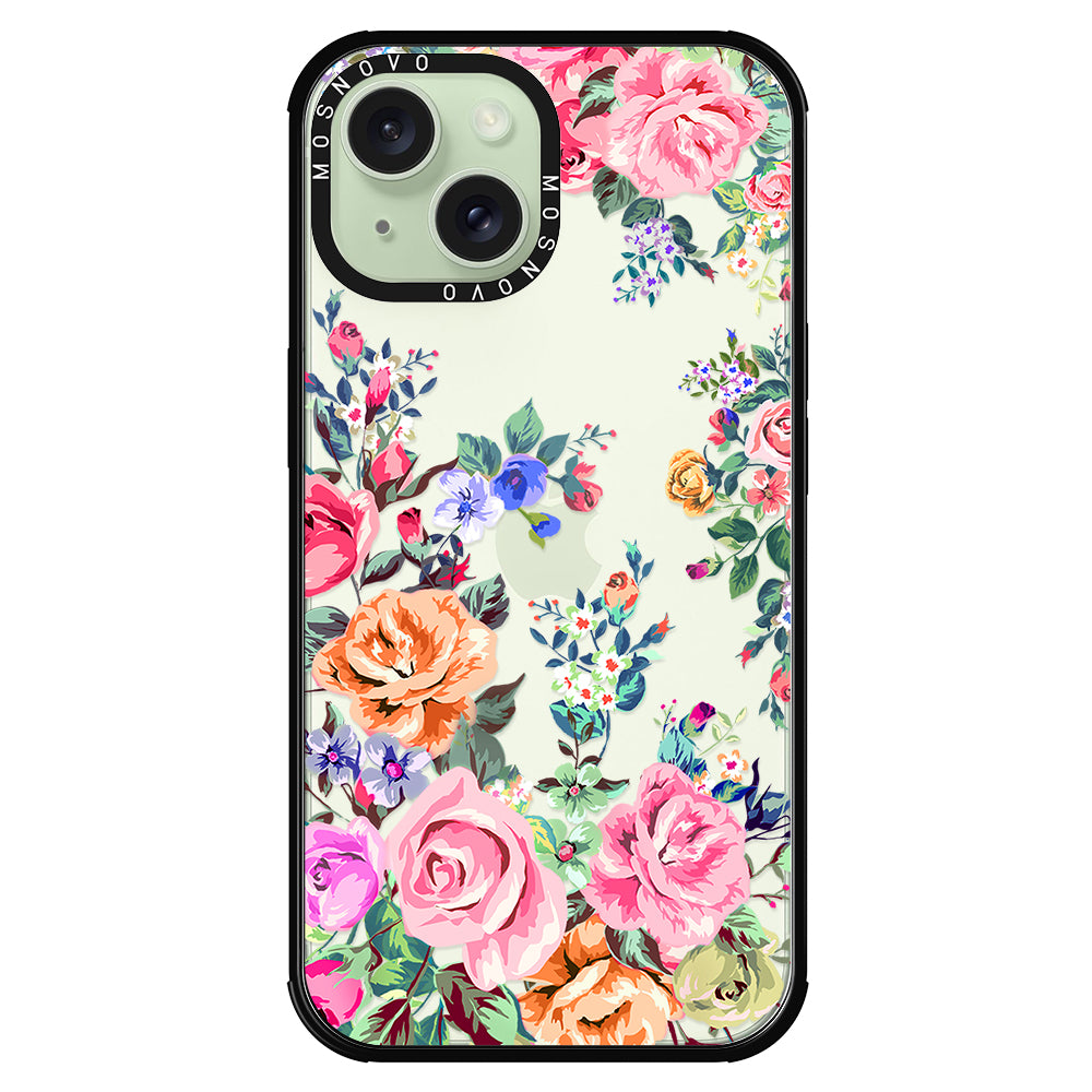 Flower Garden Phone Case - iPhone 15 Case - MOSNOVO