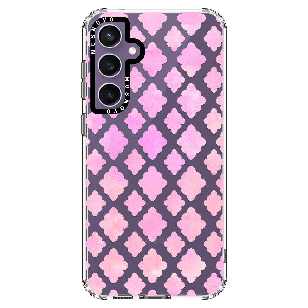 Pink Flower Diamond Phone Case - Samsung Galaxy S23 FE Case