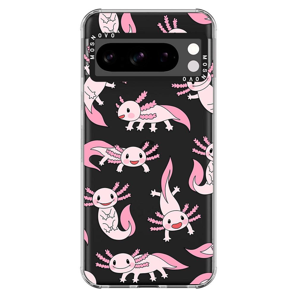 Pink Axolotl Phone Case - Google Pixel 8 Pro Case