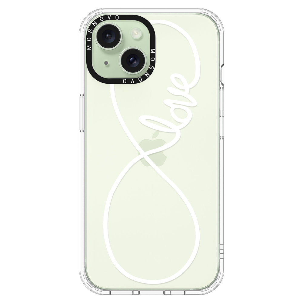 Infinity Love Phone Case - iPhone 15 Plus Case - MOSNOVO