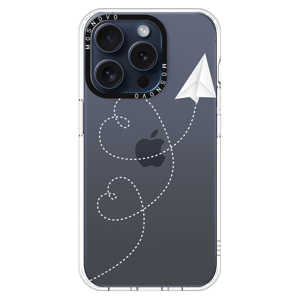 Little Cute Plane Phone Case - iPhone 15 Pro Case - MOSNOVO