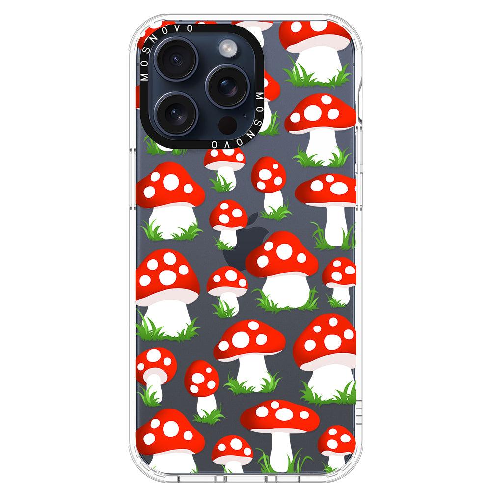 Cute Mushroom Phone Case - iPhone 15 Pro Max Case - MOSNOVO