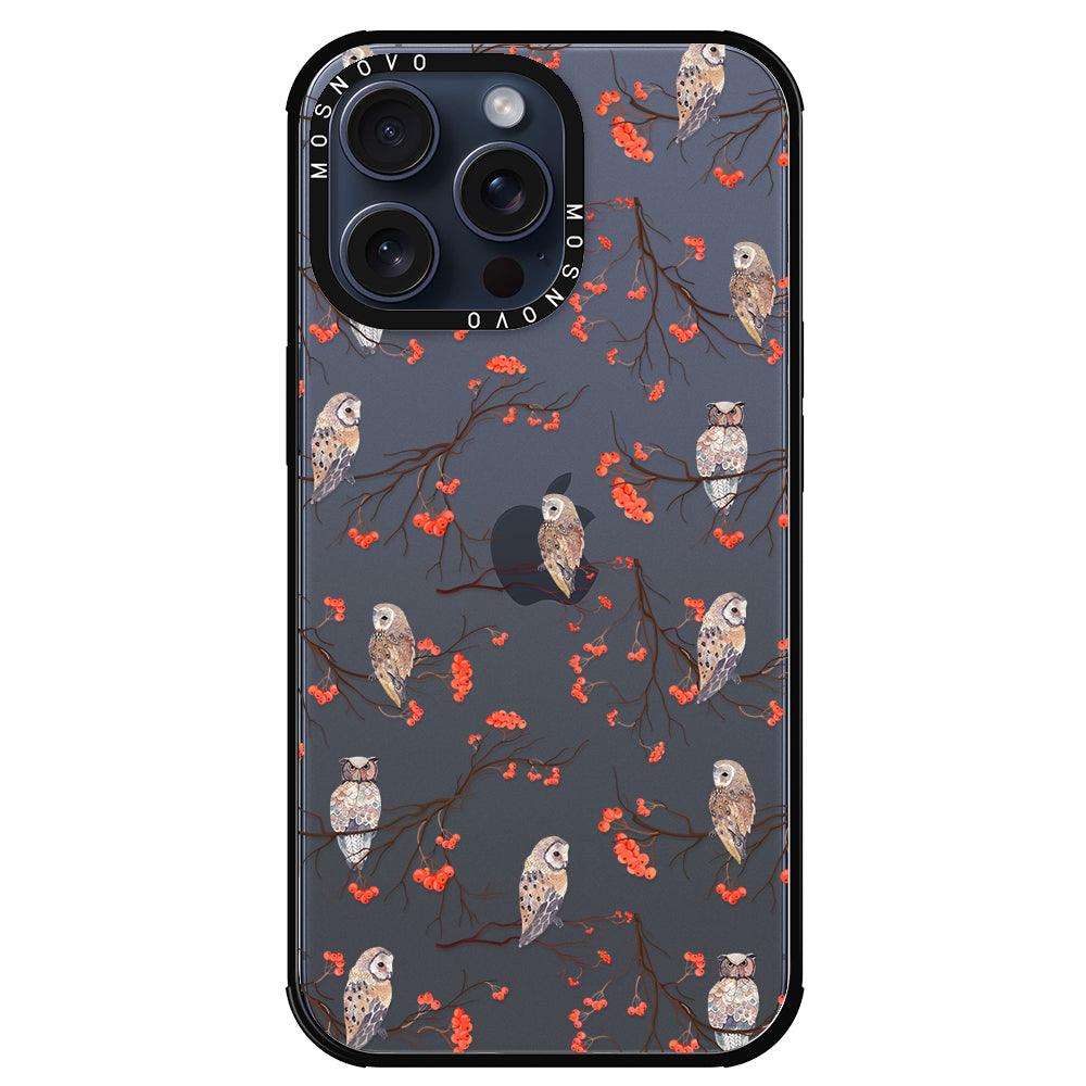 Owl Phone Case - iPhone 15 Pro Max Case - MOSNOVO