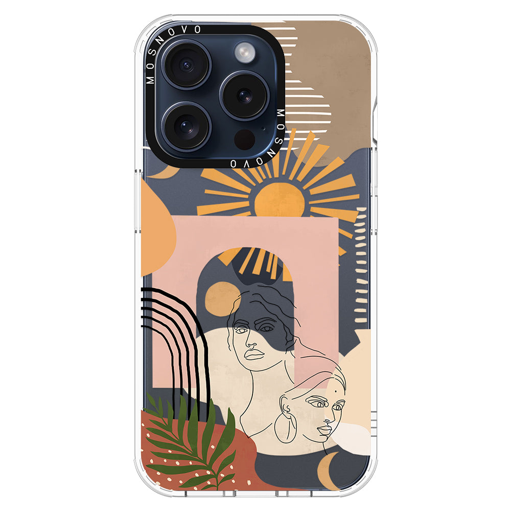 Modern Collage Art Phone Case - iPhone 15 Pro Case - MOSNOVO