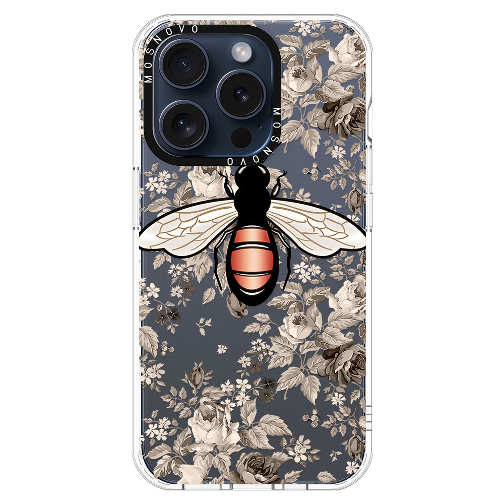 Vintage Bee Phone Case - iPhone 15 Pro Case - MOSNOVO