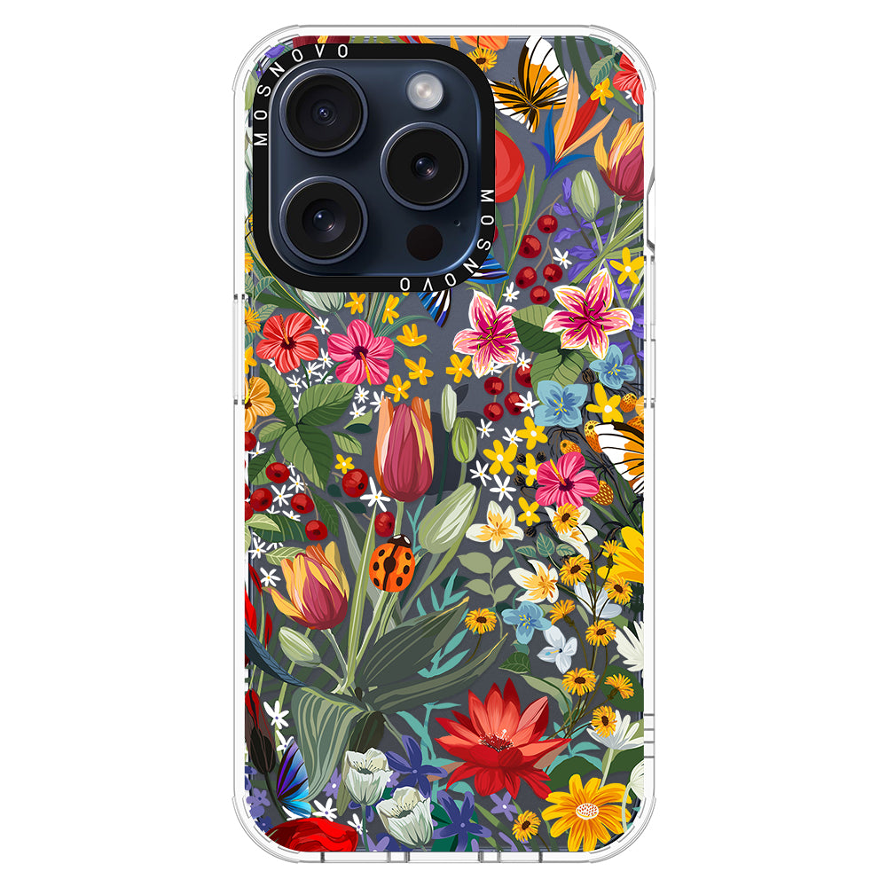 In The Garden Phone Case - iPhone 15 Pro Case - MOSNOVO