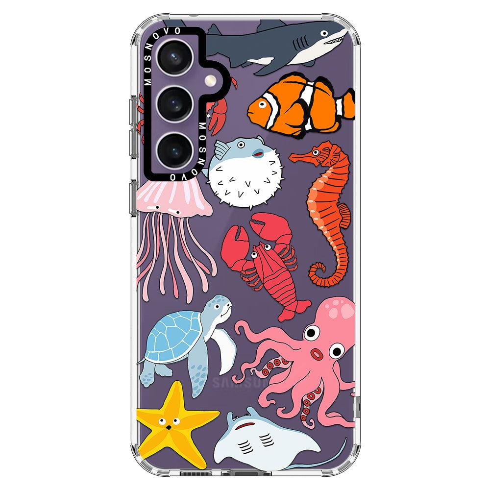 Cute Sea Animals Phone Case - Samsung Galaxy S23 FE Case