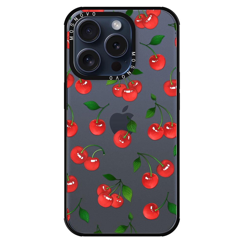 Poppy Cherry Phone Case - iPhone 15 Pro Case - MOSNOVO