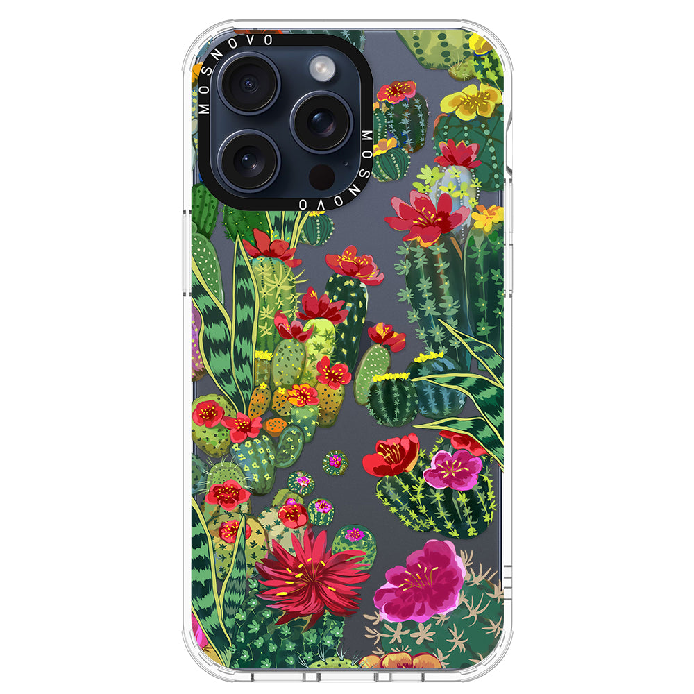 Cactus Garden Phone Case - iPhone 15 Pro Max Case - MOSNOVO