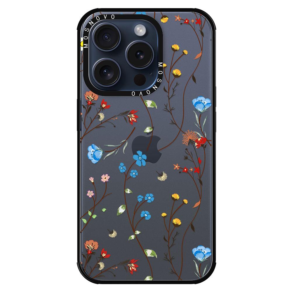 Wildflowers Phone Case - iPhone 15 Pro Case - MOSNOVO