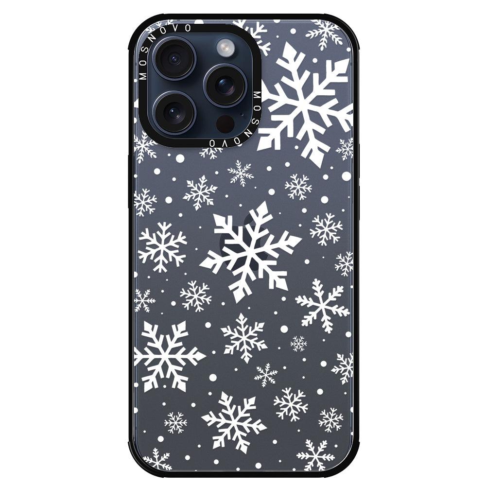 Snowflake Phone Case - iPhone 15 Pro Max Case - MOSNOVO