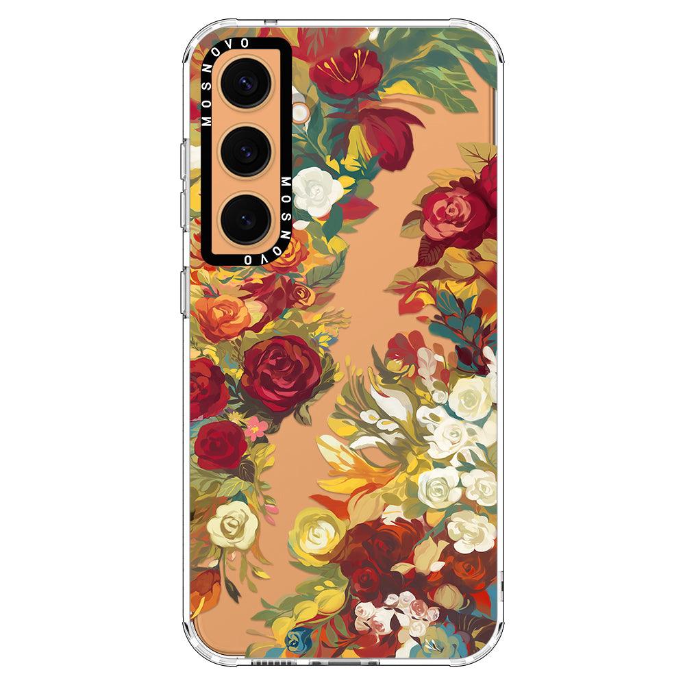 Vintage Flower Garden Phone Case - Samsung Galaxy S24 Case - MOSNOVO