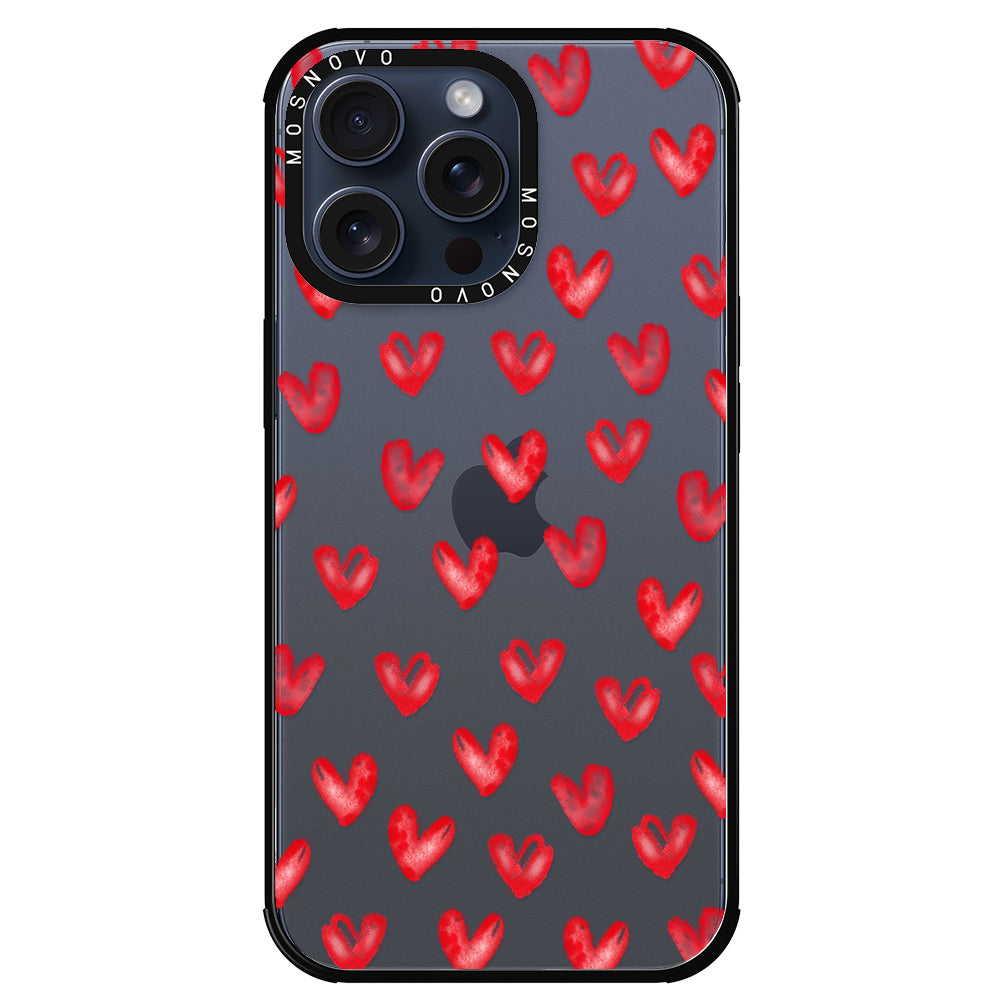 Cute Little Hearts Phone Case - iPhone 15 Pro Max Case - MOSNOVO