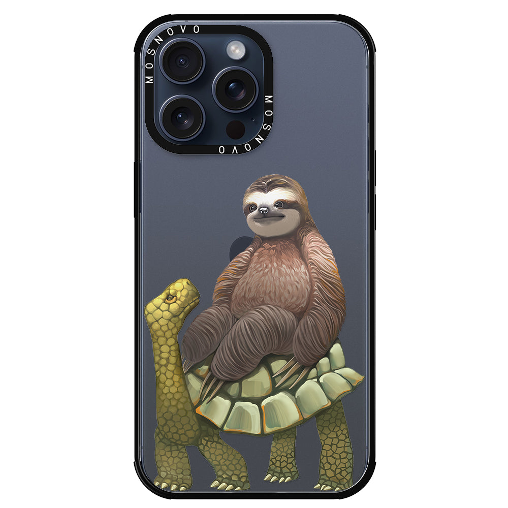 Sloth Turtle Phone Case - iPhone 15 Pro Max Case - MOSNOVO