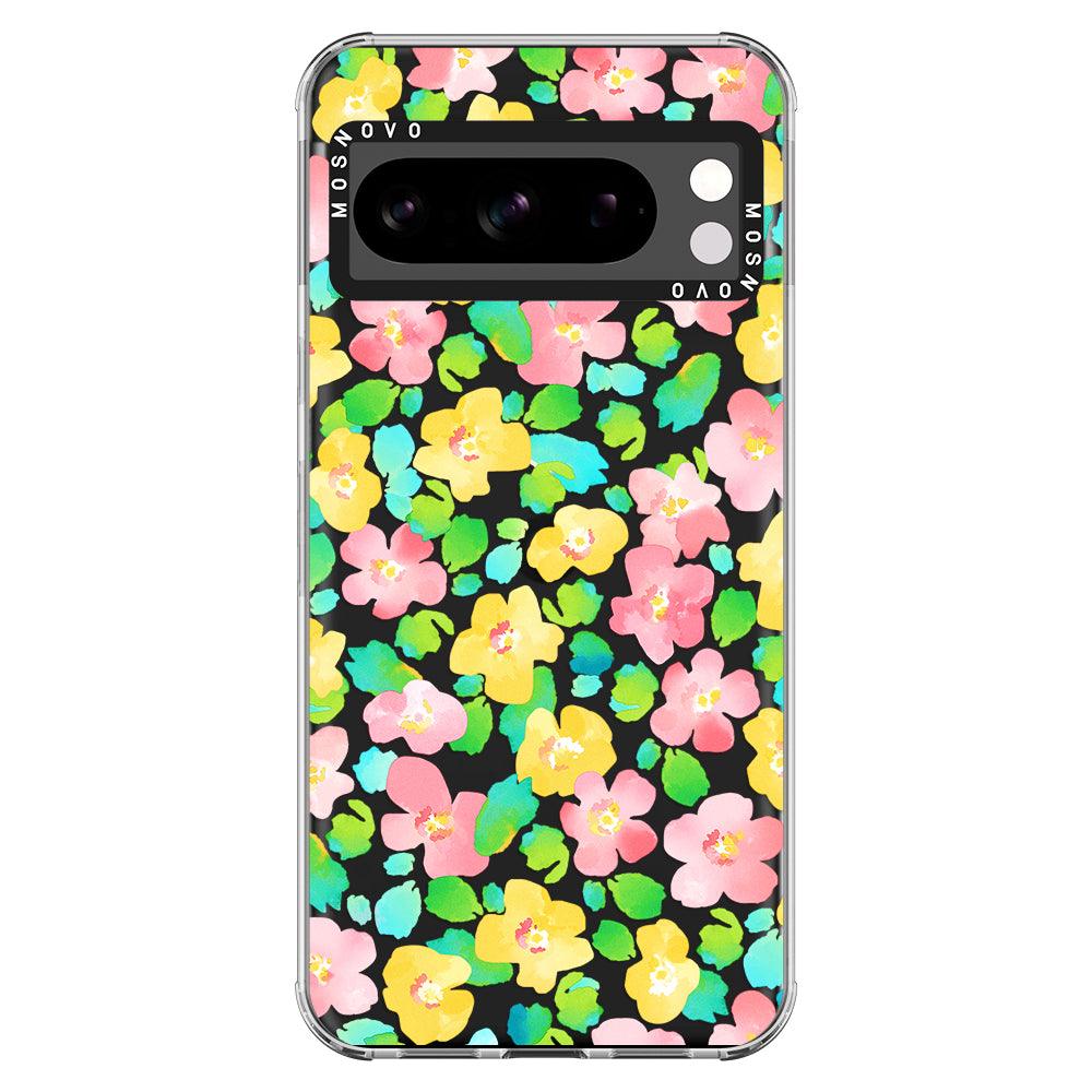 Floral Print Phone Case - Google Pixel 8 Pro Case - MOSNOVO