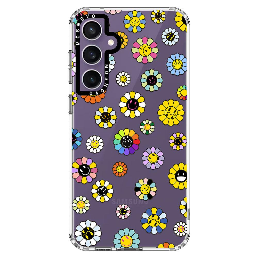 Flower Smile Face Phone Case - Samsung Galaxy S23 FE Case