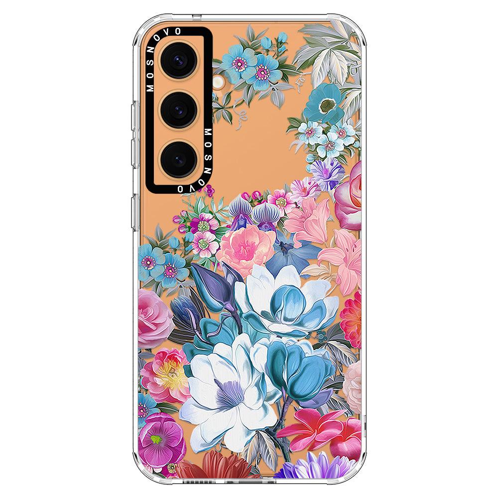 Magnolia Flower Phone Case - Samsung Galaxy S24 Plus Case - MOSNOVO