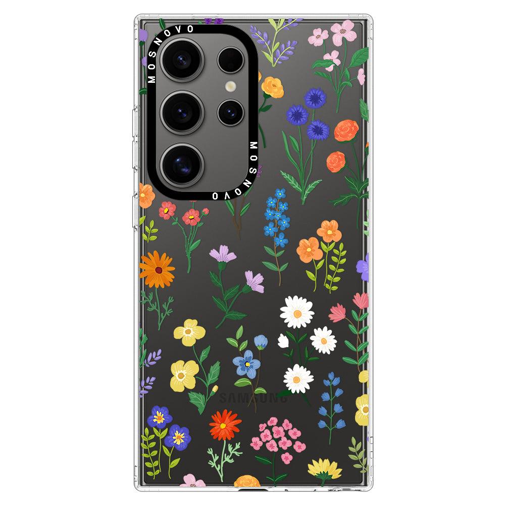 Botanical Floral Phone Case - Samsung Galaxy S24 Ultra Case - MOSNOVO