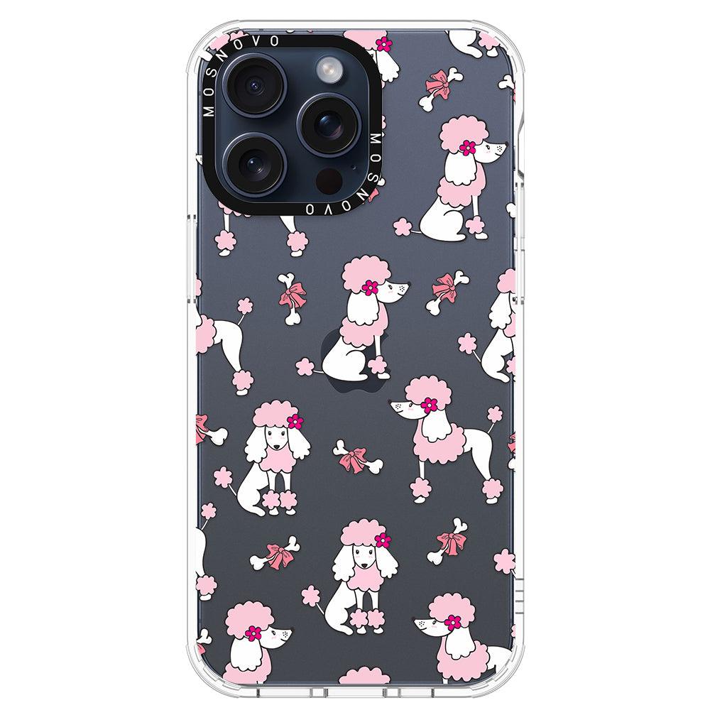 Cute Poodle Phone Case - iPhone 15 Pro Max Case - MOSNOVO