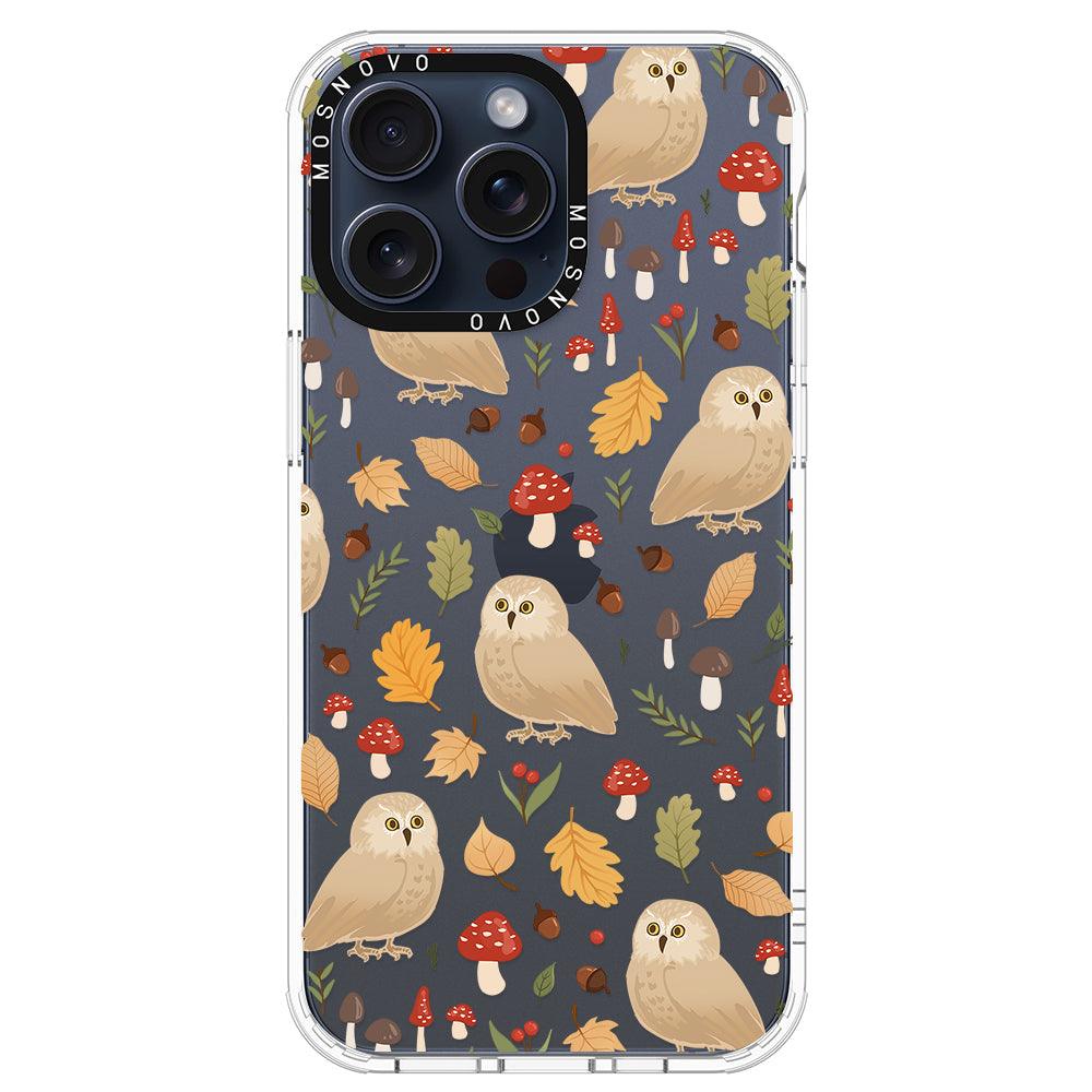 Autumn Owl Phone Case - iPhone 15 Pro Max Case - MOSNOVO