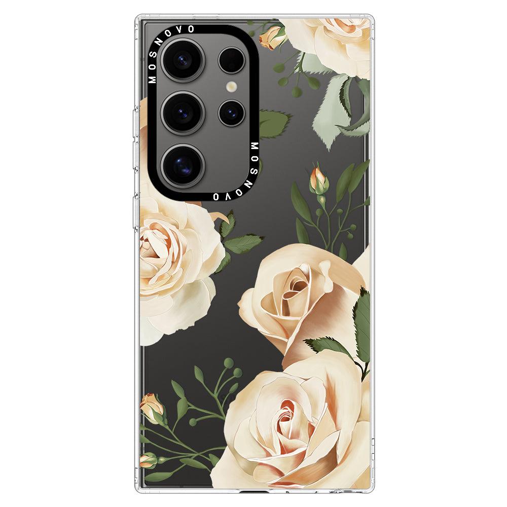 Champagne Rose Phone Case - Samsung Galaxy S24 Ultra Case - MOSNOVO