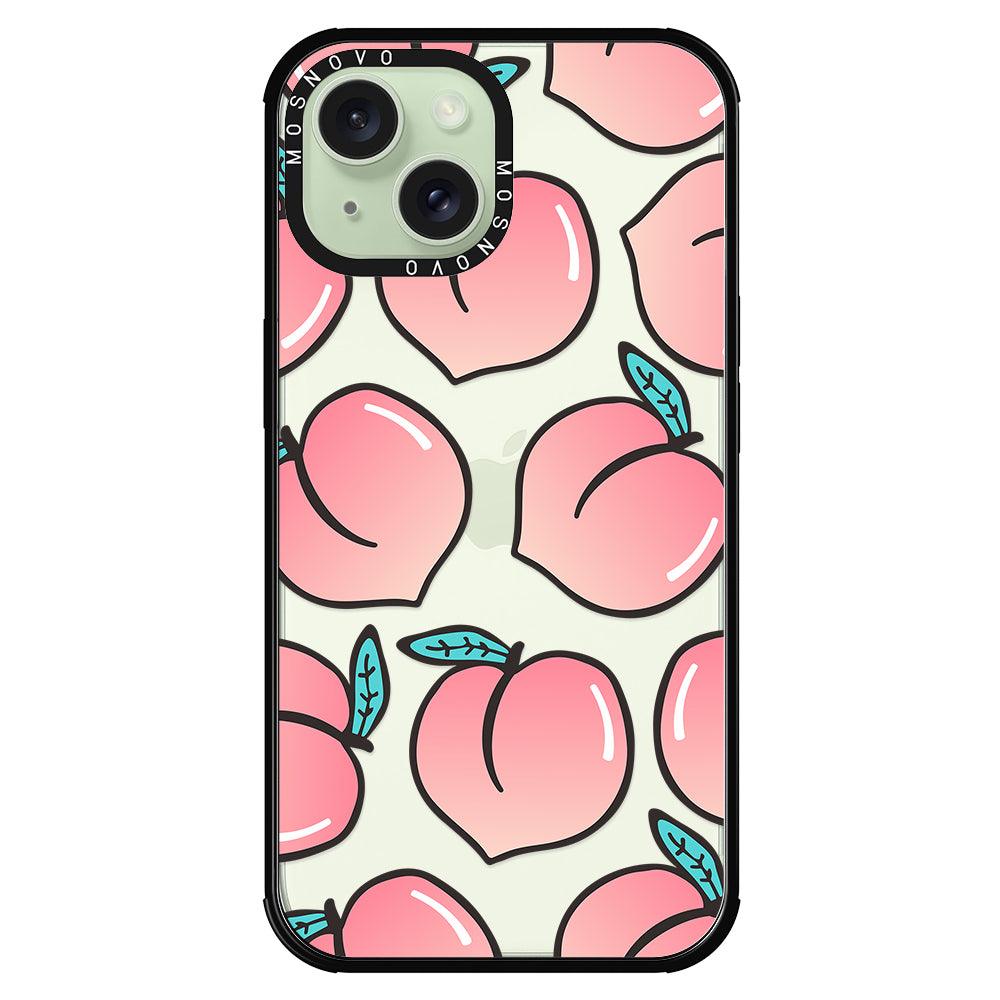 Cute Peach Phone Case - iPhone 15 Case - MOSNOVO