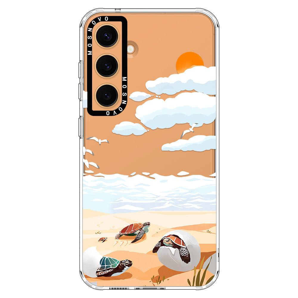 Baby Sea Turtle Phone Case - Samsung Galaxy S24 Case - MOSNOVO