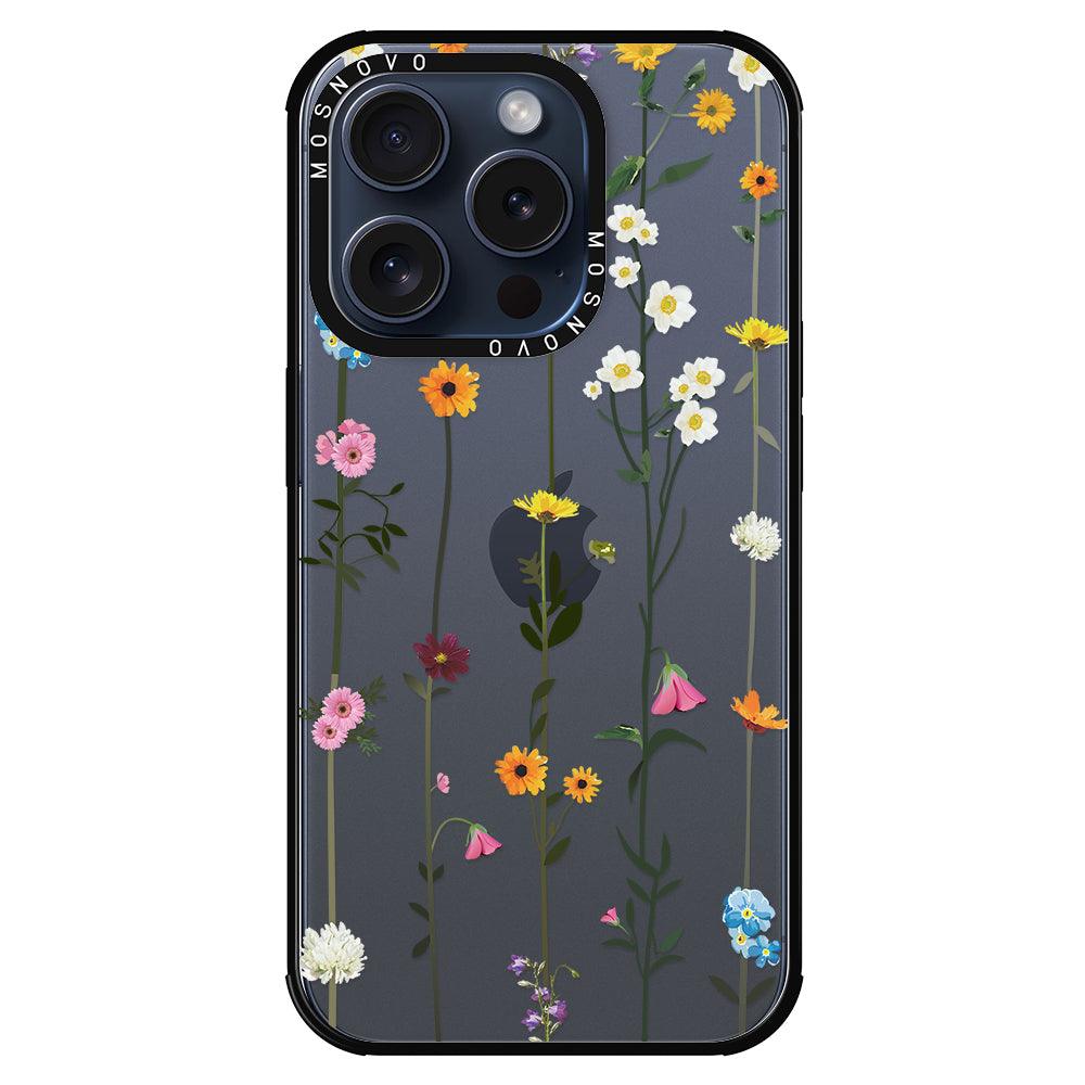 Wildflowers Phone Case - iPhone 15 Pro Case - MOSNOVO