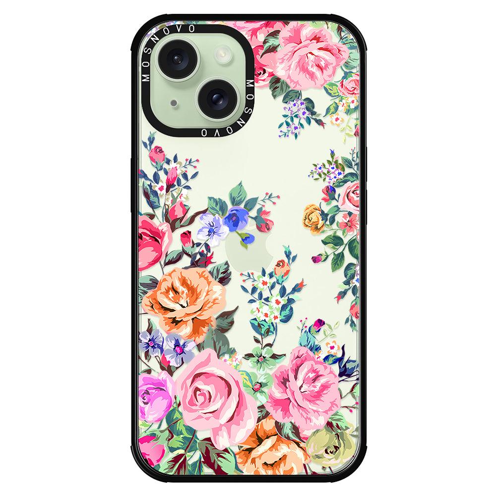 Flower Garden Phone Case - iPhone 15 Plus Case - MOSNOVO