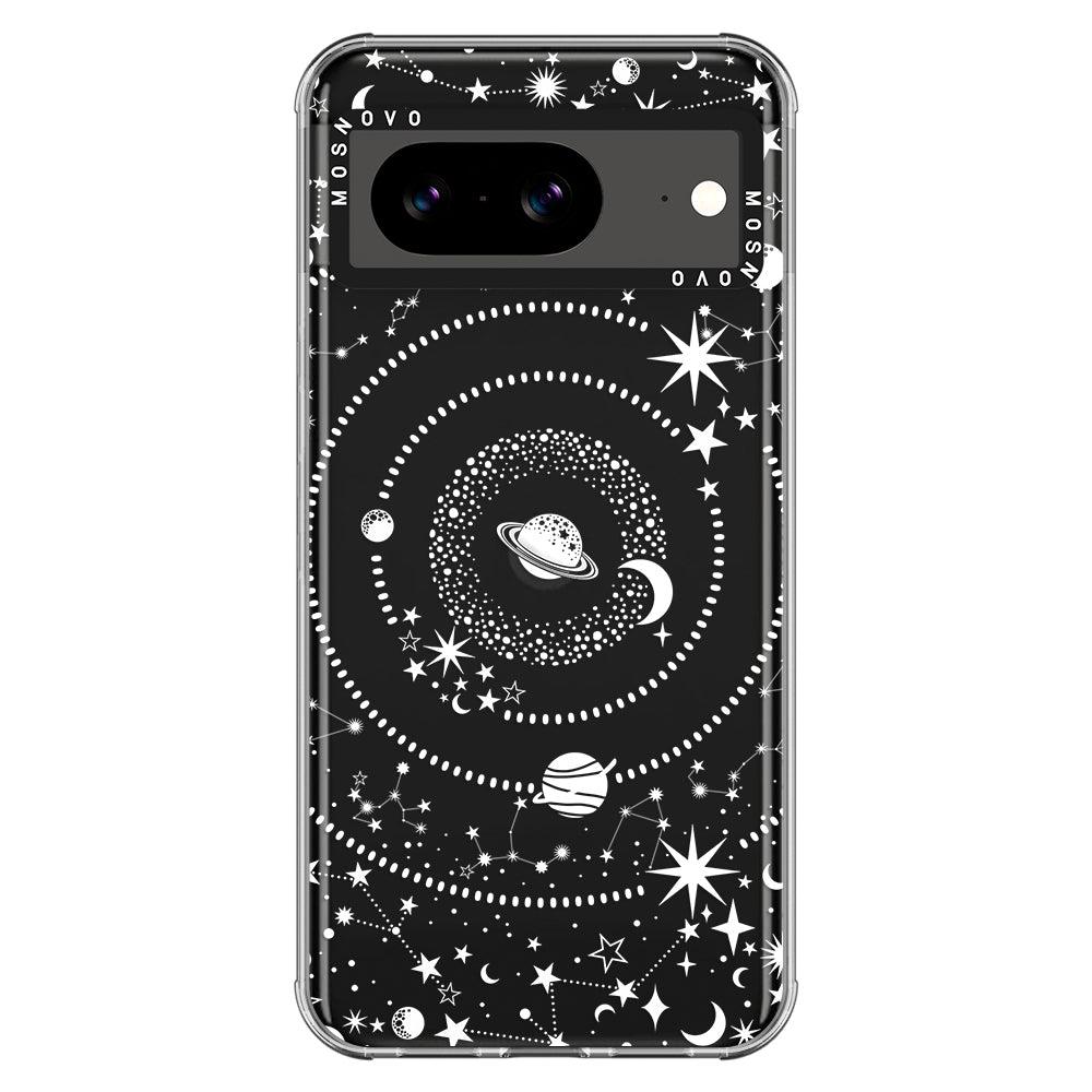 White Galaxy Phone Case - Google Pixel 8 Case - MOSNOVO