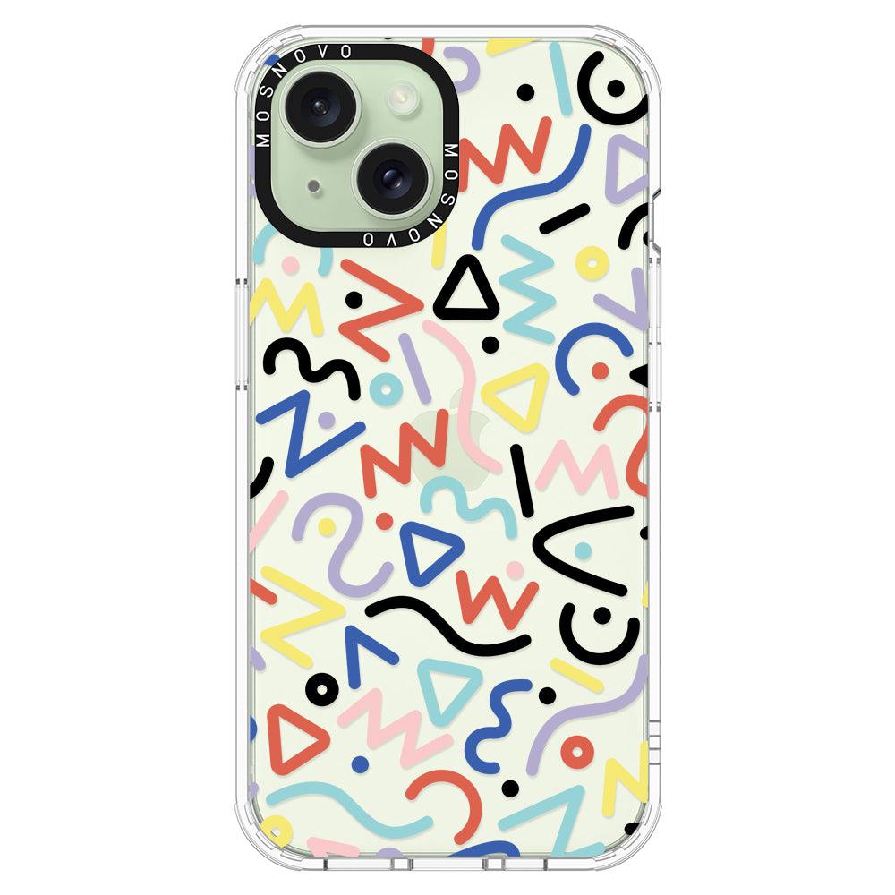 Doodle Art Phone Case - iPhone 15 Plus Case - MOSNOVO