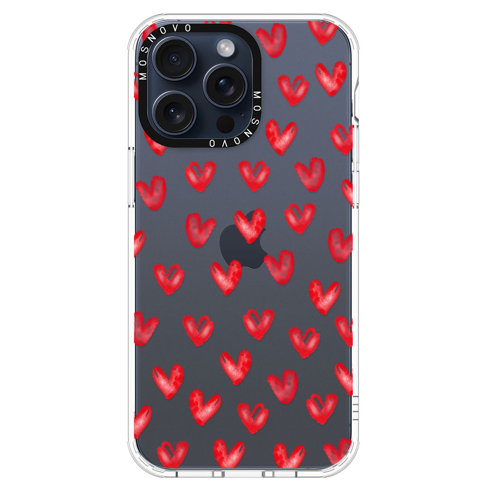 Cute Little Hearts Phone Case - iPhone 15 Pro Max Case - MOSNOVO