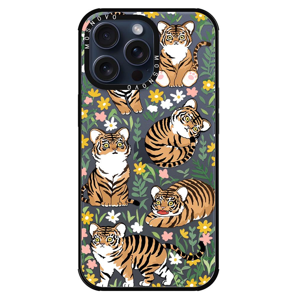 Cute Tiger Phone Case - iPhone 15 Pro Max Case - MOSNOVO