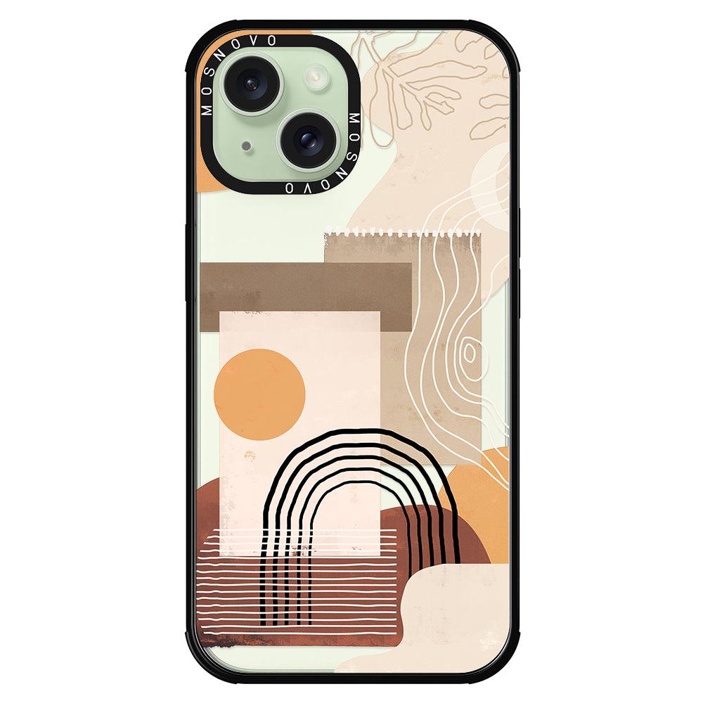 Minimalist Abstract Art Phone Case - iPhone 15 Plus Case - MOSNOVO