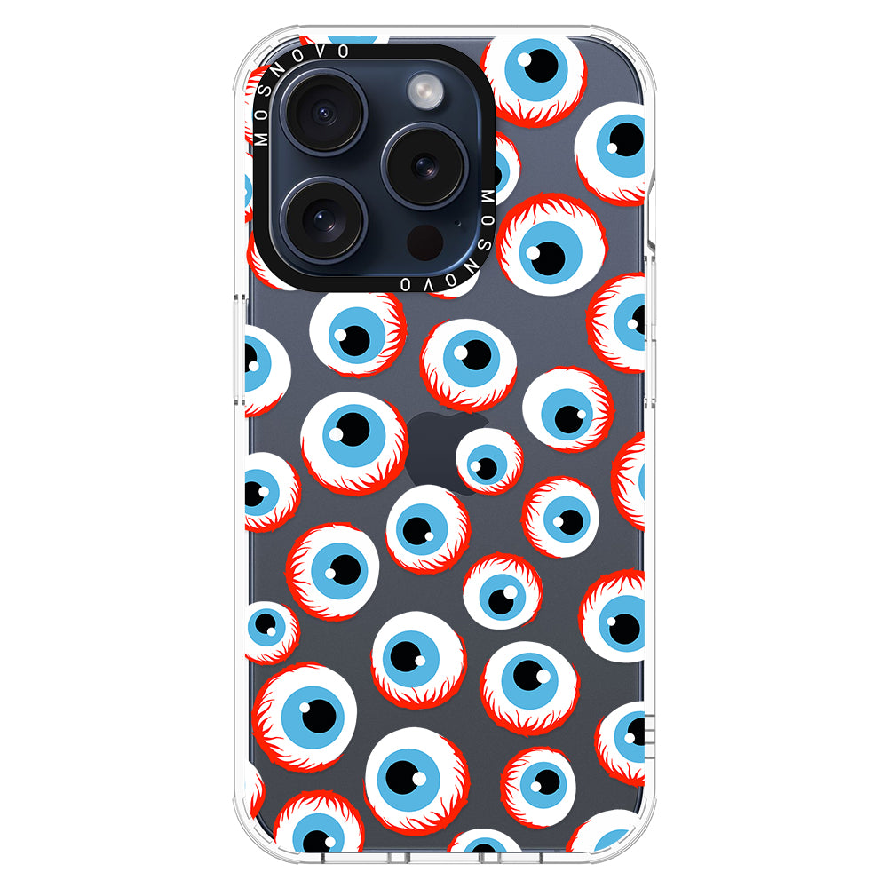 Scary Eyeball Phone Case - iPhone 15 Pro Case - MOSNOVO