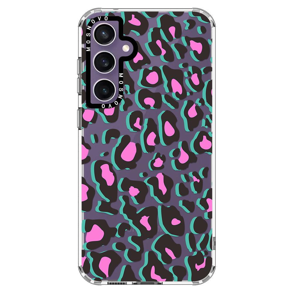 Hot Pink Leopard Print Phone Case - Samsung Galaxy S23 FE Case